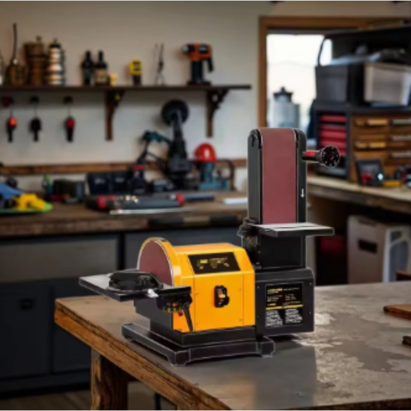 ForgePro Elite Belt & Disc Bench Grinder Combo