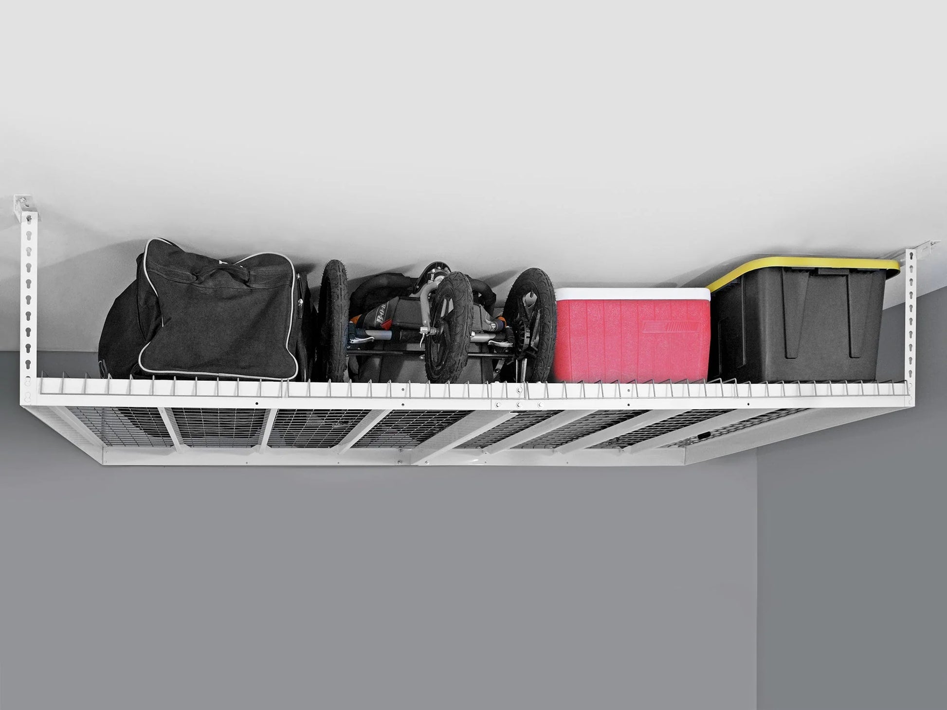 Versarac 4' X 8' Adjustable Overhead Rack · Heavy-Gauge Steel · 600 Lbs Capacity · Ceiling-Mounted