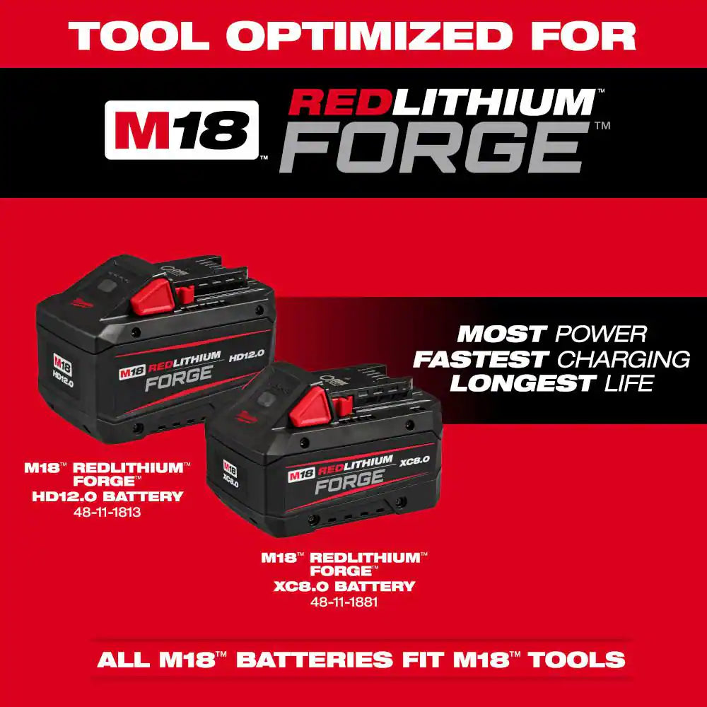 M18 FUEL 18V 16 In. Brushless Cordless QUIK-LOK String Trimmer 8.0 Ah FORGE Kit W/ Pole Saw & Brush Cutter Attachments