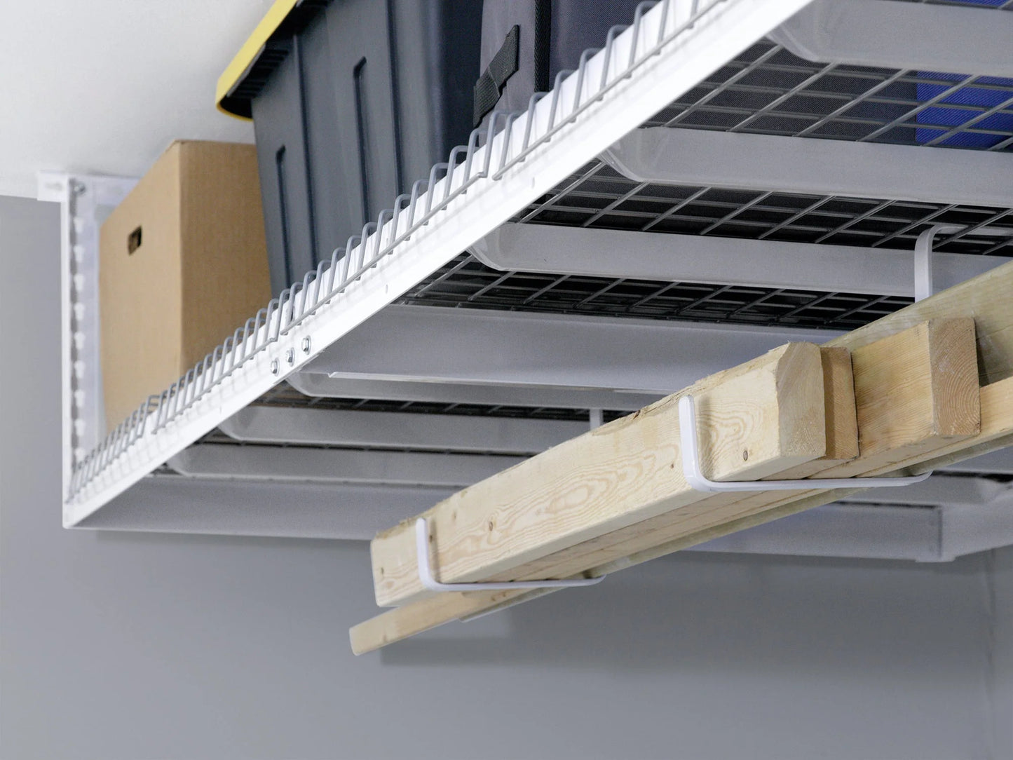 Versarac 4' X 8' Adjustable Overhead Rack · Heavy-Gauge Steel · 600 Lbs Capacity · Ceiling-Mounted