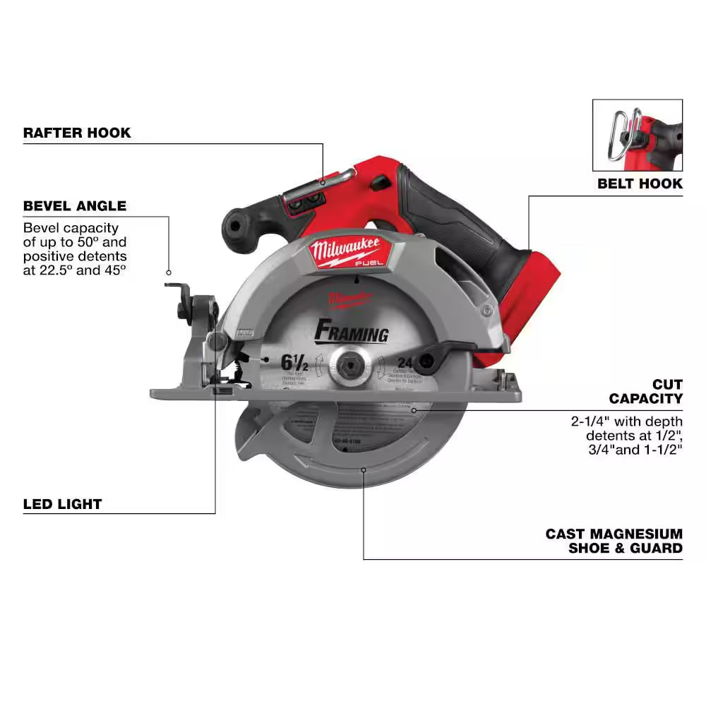 M18 FUEL 18V Lithium-Ion Cordless Combo Kit (5-Tool) W/ 2 5.0 Ah Batteries, Charger & SAWZALL Blades (15-PC)