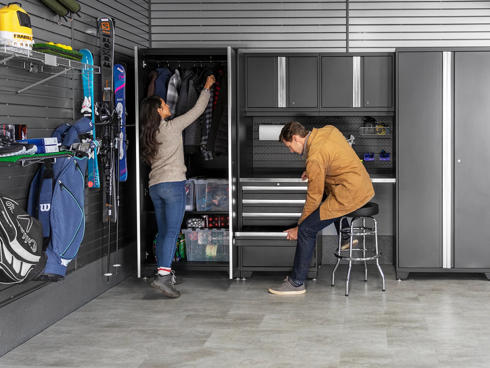 Pro Series 9PC Garage Cabinetry Set · 18-Gauge Steel · Fully-Welded · 156" W X 24" D X 84.75" H
