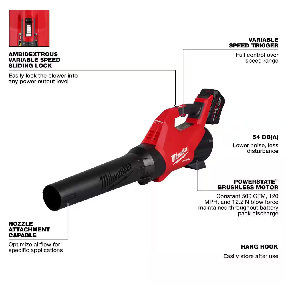 M18 FUEL 18V 16 In. Brushless Cordless QUIK-LOK String Trimmer/Blower 8.0 Ah FORGE Combo Kit W/ M18 FUEL 16 In. Chainsaw