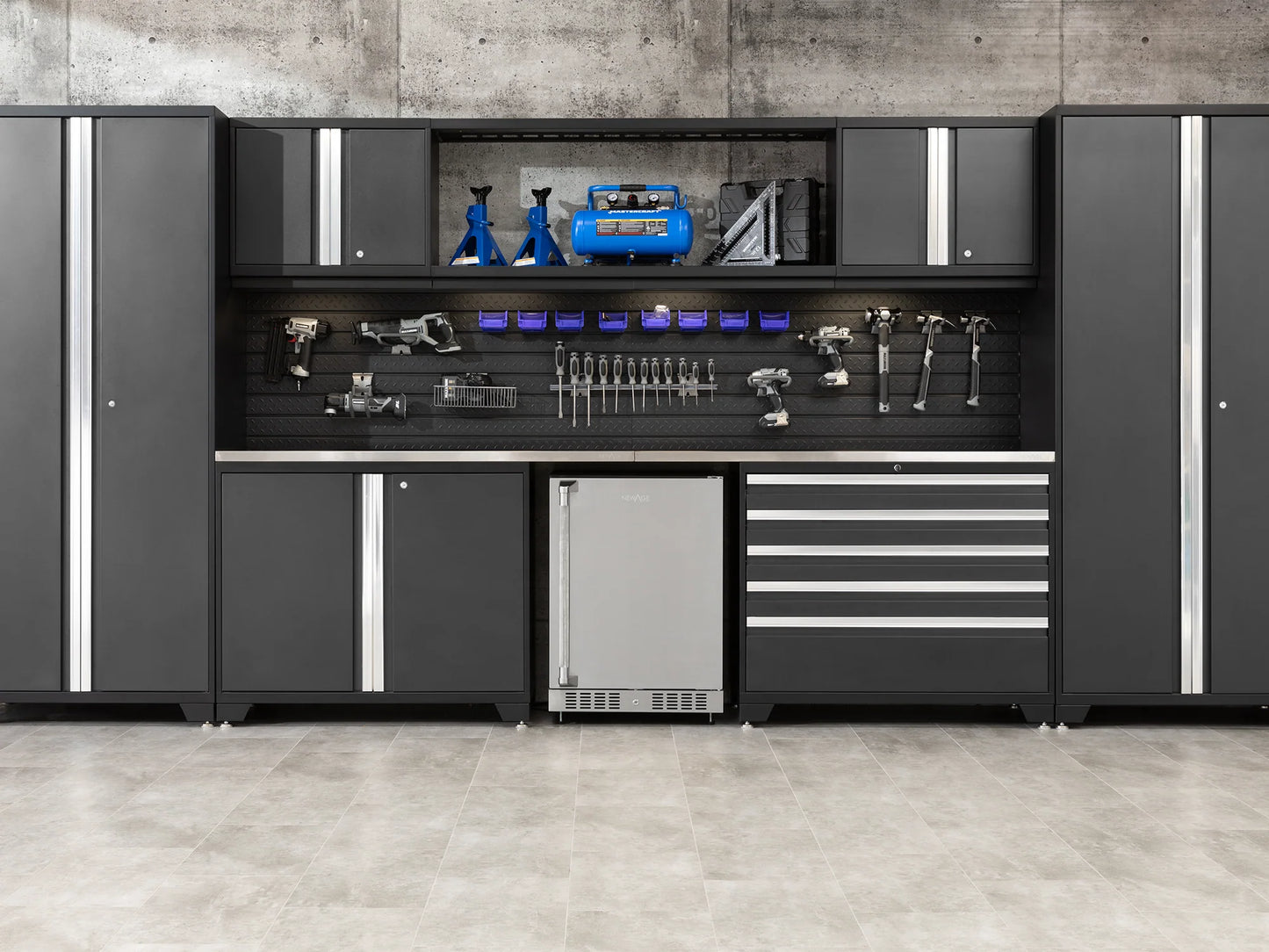 Pro Series 9PC Garage Cabinetry Set · 18-Gauge Steel · Fully-Welded · 156" W X 24" D X 84.75" H