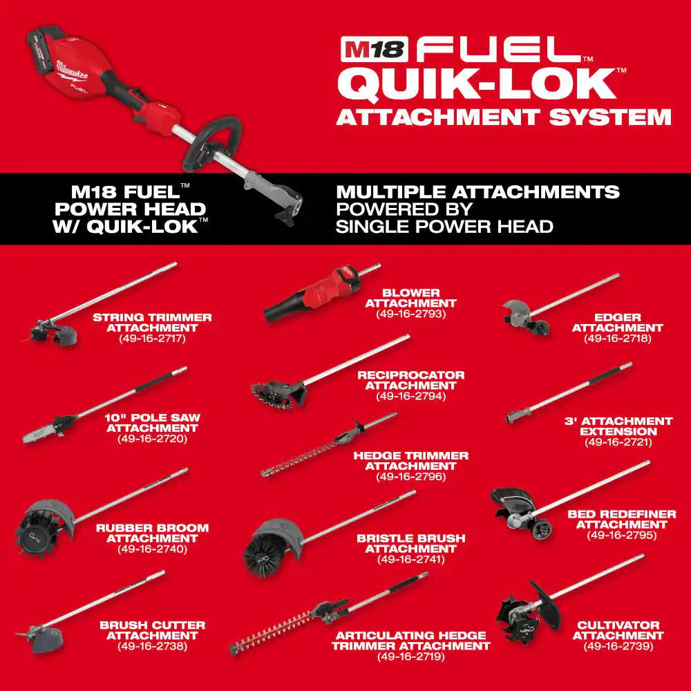 M18 FUEL 18V 16 In. Brushless Cordless QUIK-LOK String Trimmer/Blower 8.0 Ah FORGE Combo Kit W/ M18 FUEL 16 In. Chainsaw