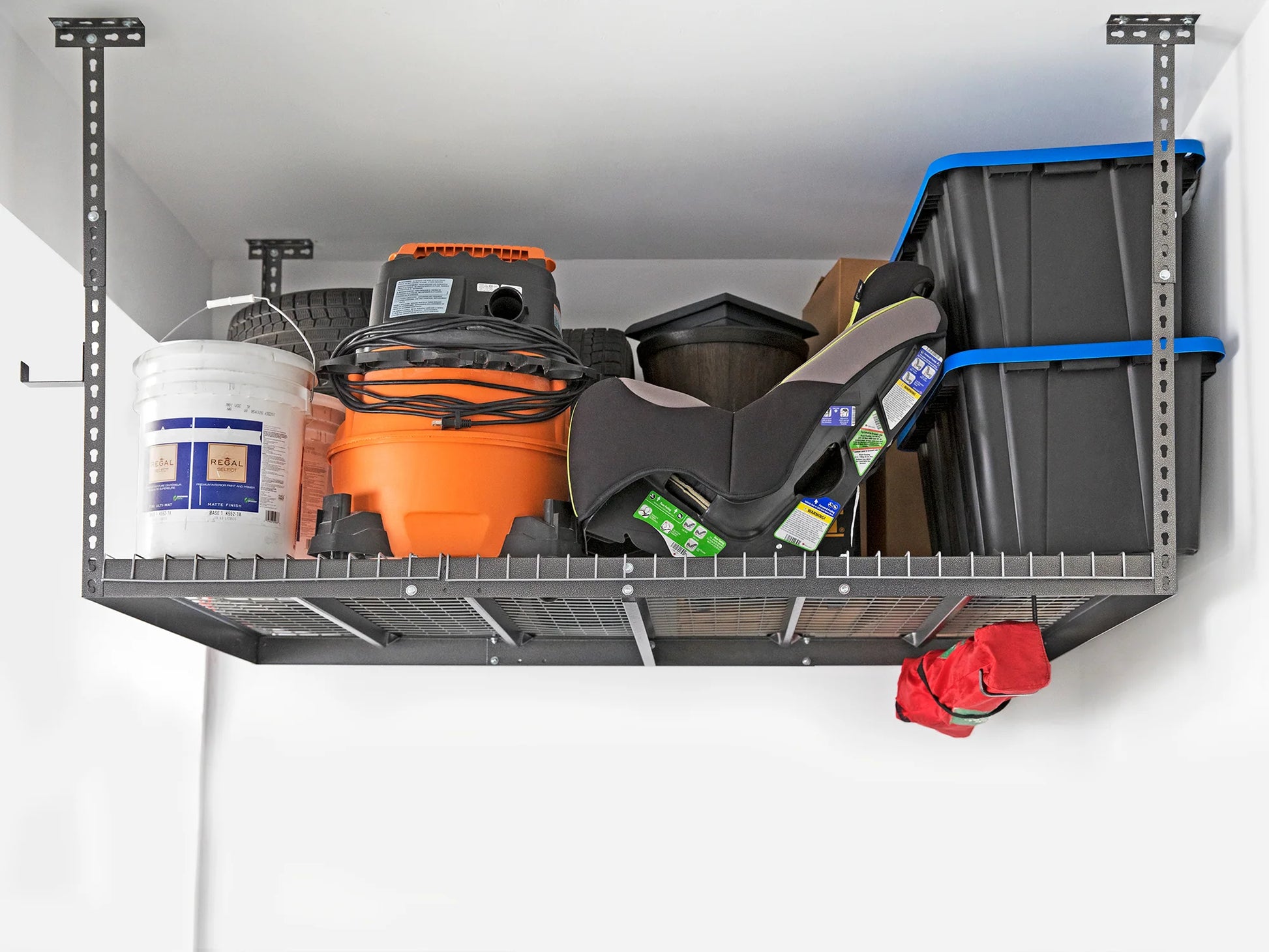 Versarac 4' X 8' Adjustable Overhead Rack · Heavy-Gauge Steel · 600 Lbs Capacity · Ceiling-Mounted