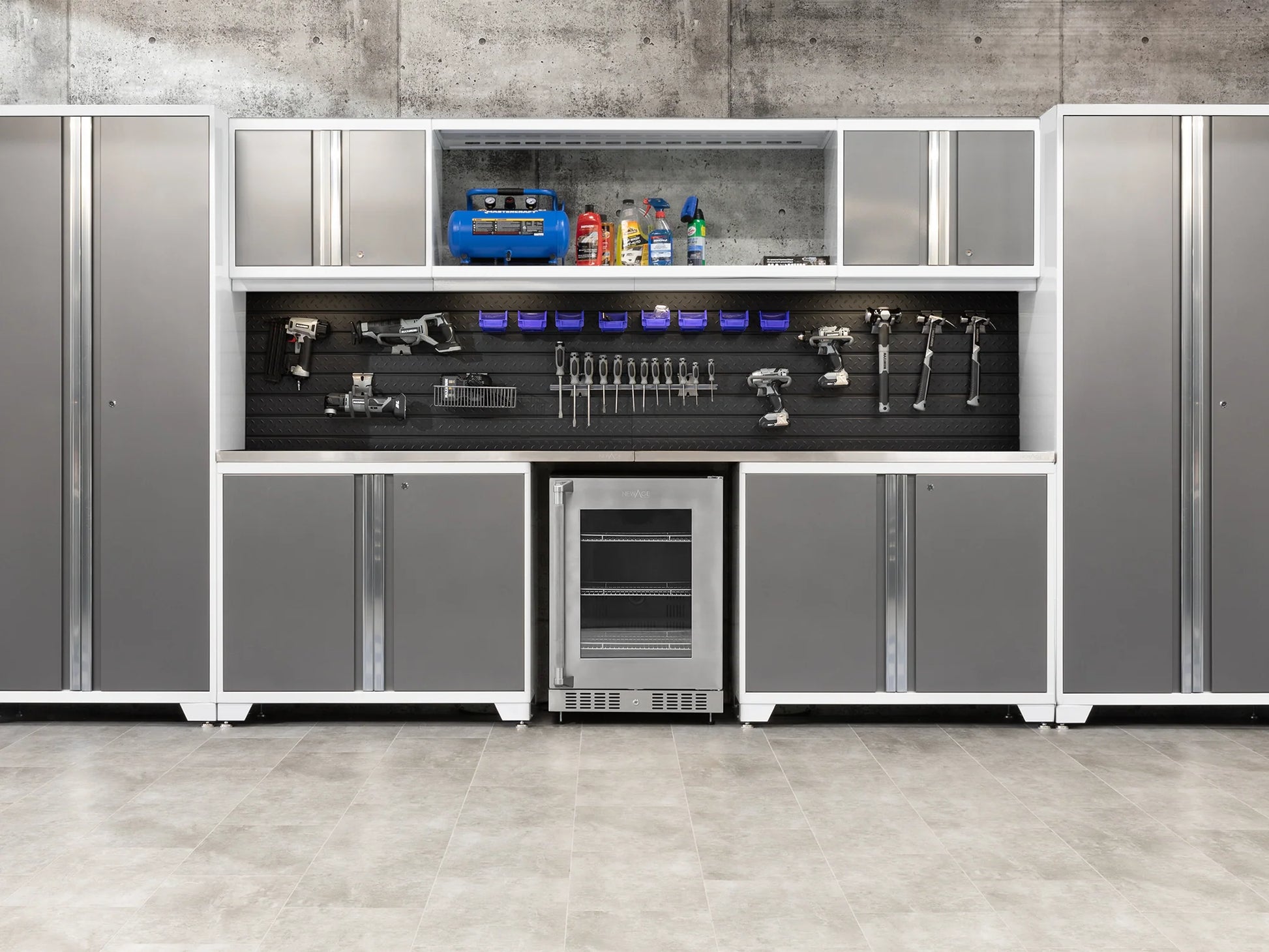 Pro Series 9PC Garage Cabinetry Set · 18-Gauge Steel · Fully-Welded · 156" W X 24" D X 84.75" H