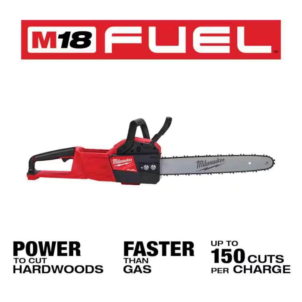 M18 FUEL 18V 16 In. Brushless Cordless QUIK-LOK String Trimmer/Blower 8.0 Ah FORGE Combo Kit W/ M18 FUEL 16 In. Chainsaw
