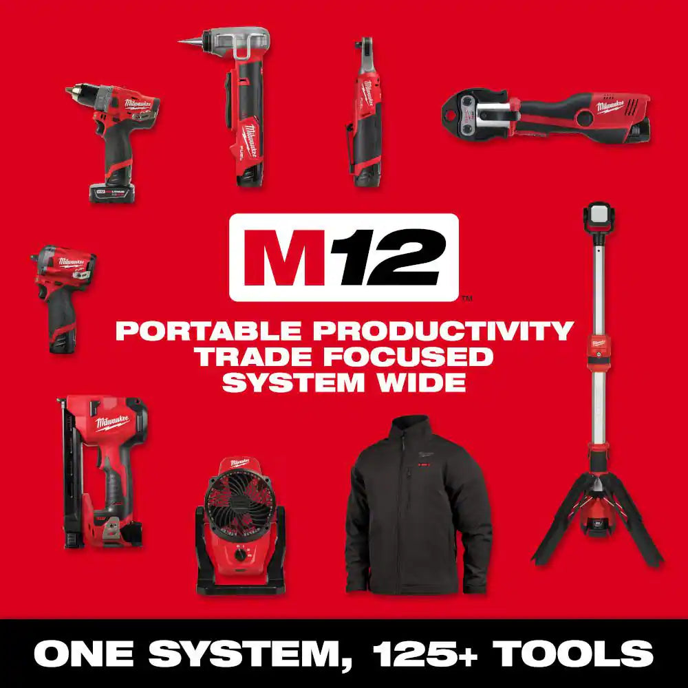 M12 Fuel 12-Volt Lithium-Ion Brushless Cordless Hammer Drill/Impact Driver Combo Kit plus 2.0 Ah Battery