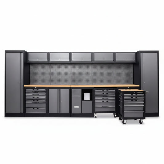 TitanForge WallLine Ultimate Garage Workbench Suite