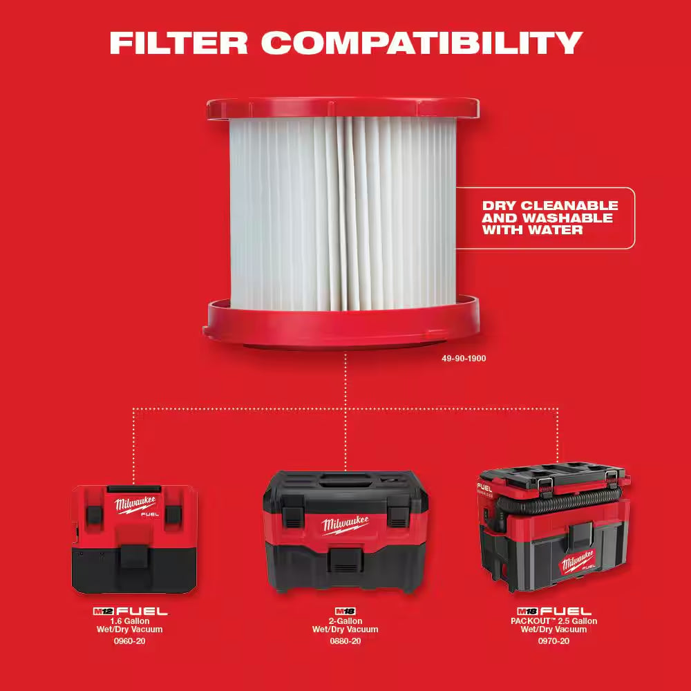 M18 18-Volt 2 Gal. Lithium-Ion Cordless Wet/Dry Vacuum and Wet/Dry Shop Vacuum Tool and Attachment Storage Bag