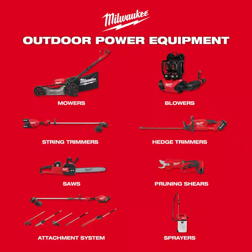 M18 FUEL 18V 16 In. Brushless Cordless Battery Powered QUIK-LOK String Trimmer 8.0 Ah FORGE Kit W/ Cultivator Attachment