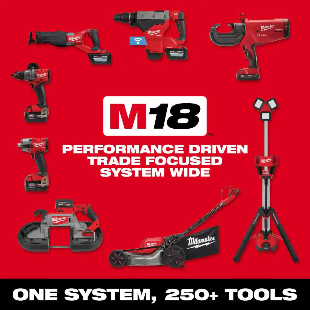 M18 FUEL 18-Volt Lithium-Ion Brushless Cordless Combo Kit (5-Tool) with (3) Batteries, 1 Charger 1 Tool Bag